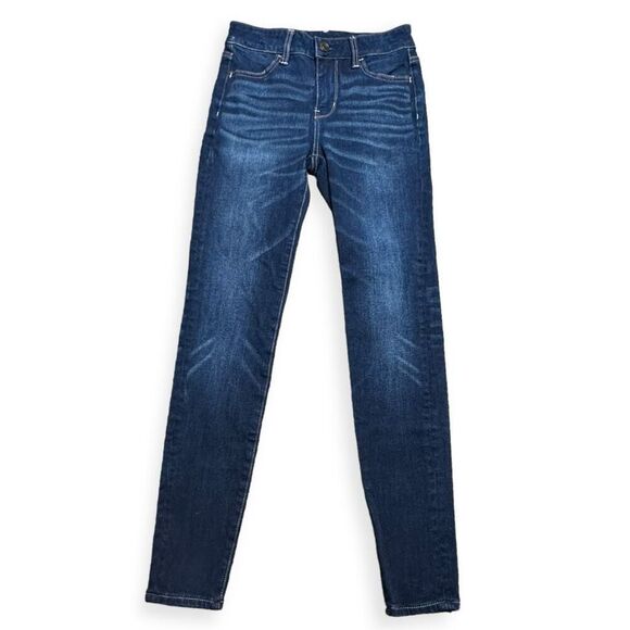 AMERICAN EAGLE Women's Dark Blue Wash The Dream Jean Hi-Rise Denim Jegging Jeans - Picture 1 of 6